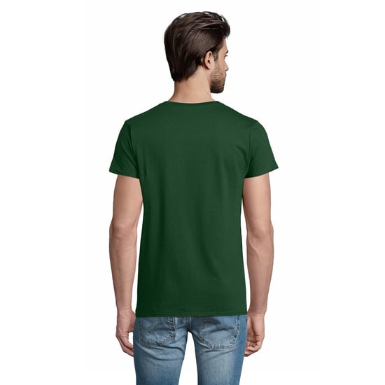 SOLS Mens Pioneer Organic Cotton T-Shirt (Bottle Green) - Image 2