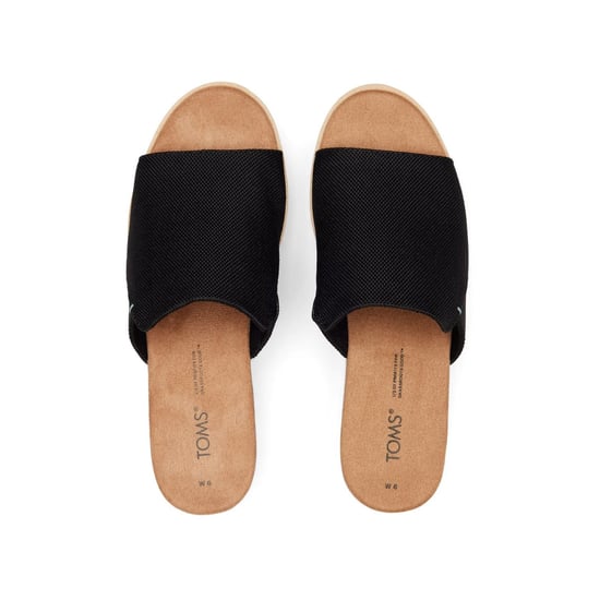 TOMS Diana Mule Polyester Women's Black Wedges - Image 4