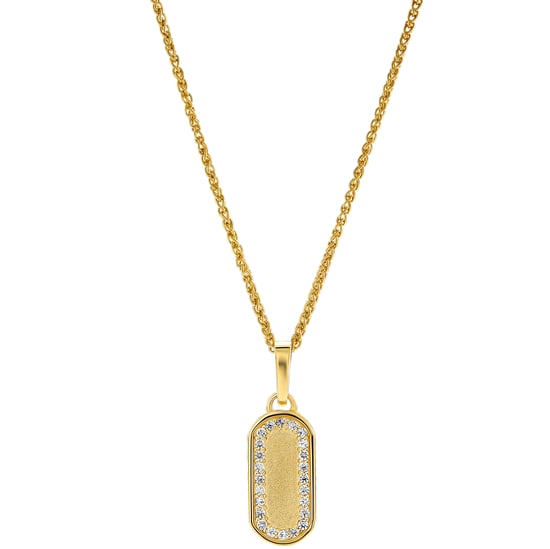 Orphelia 'Malaga' Women's 925 Sterling Silver Pendant with Chain - Gold ZH-7573/G - Image 1