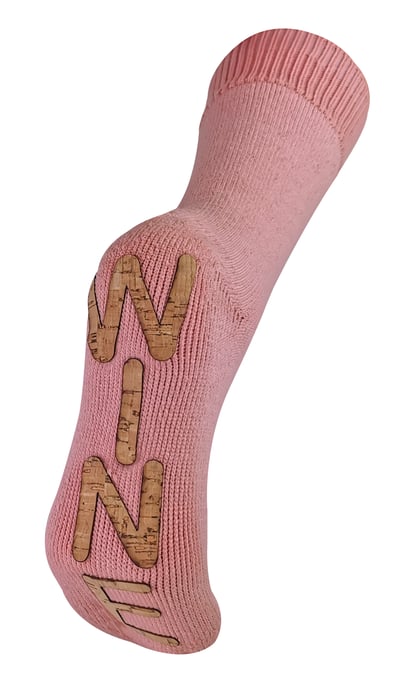 Señoras grueso forro polar térmico novedad vino suave zapatilla calcetines - Image 1