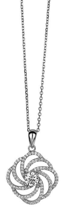 Orphelia Women's 925 Sterling Silver Chain with Pendant - Silver ZH-4800 - Image 1