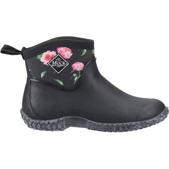 Muck Boots Muckster II Ankle Rubber Black/Roses Wellington Boots - Image 5