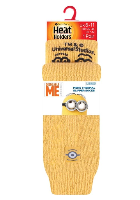 Heat Holders - Calcetines térmicos para hombre con temática de cine y TV - Minions - Image 2