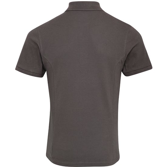 Premier Mens Coolchecker Plus Piqu Polo Shirt (Dark Grey) - Image 2