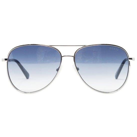 Guess Gafas de sol redondas brillantes de niquel oscuro - Image 1