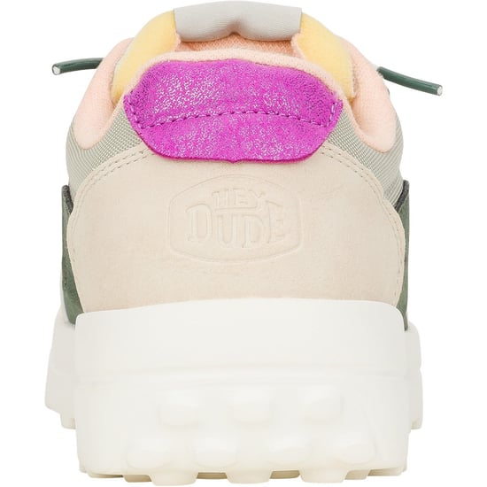 HEYDUDE Hayden Colorblock Polyester Women's Dusty Olive/Multi Trainers - Image 2