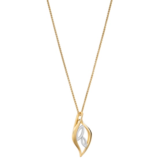 Orphelia 'Charlotte' Women's 925 Sterling Silver Chain with Pendant - Silver/Gold ZH-7523/G