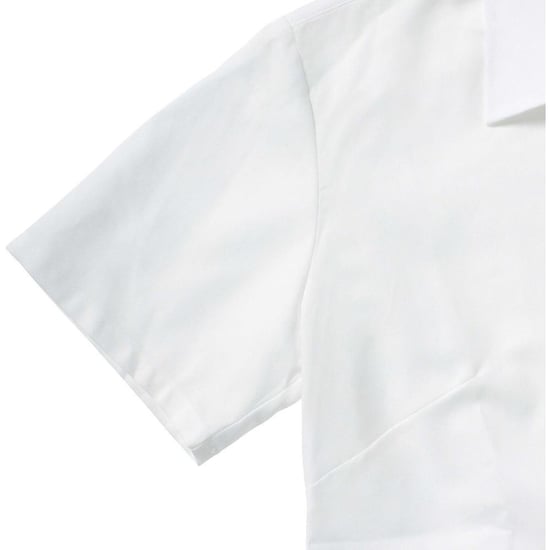 Russell Collection Ladies/Womens Short Sleeve Easy Care Oxford Shirt (White) - Image 4