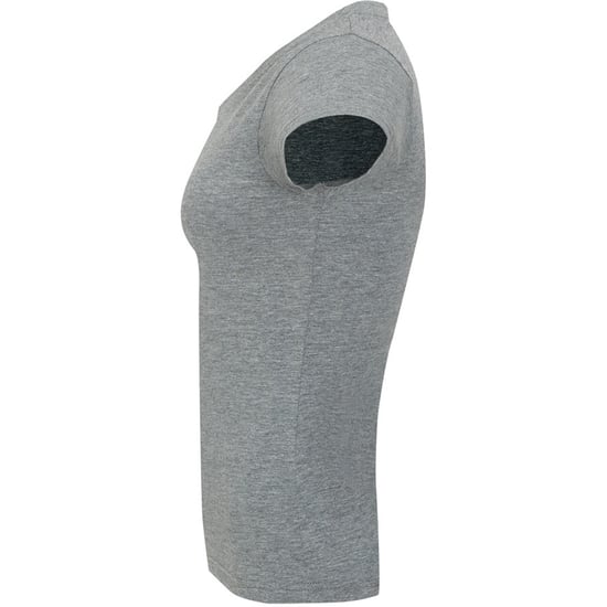 SOLs Womens/Ladies Moon V Neck Short Sleeve T-Shirt (Grey Marl) - Image 3