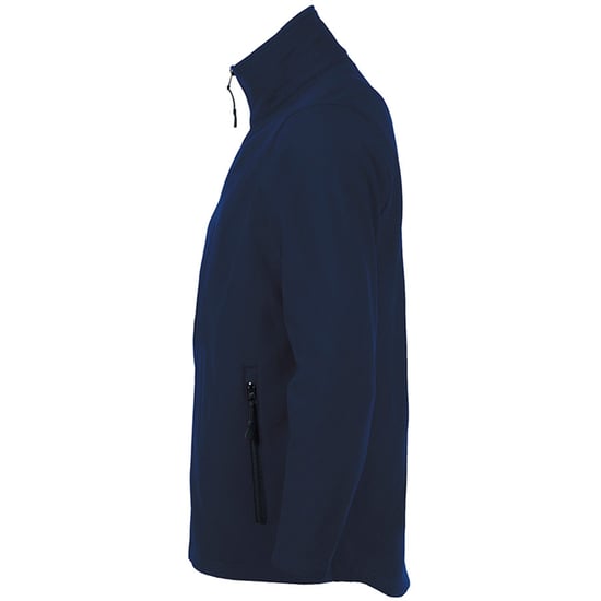 SOLS Mens Race Full Zip Water Repellent Softshell Jacket (French Navy) - Image 3