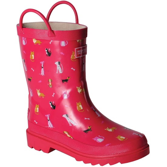 Regatta Girls Puddleduck Welly Printed Full Rubber Wellington Boots