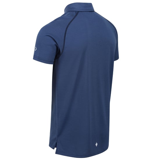 Regatta Mens Kalter Short-Sleeved Polo Shirt (Dark Denim) - Image 3