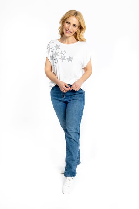 Starburst Short Sleeve T-shirt - Ivory