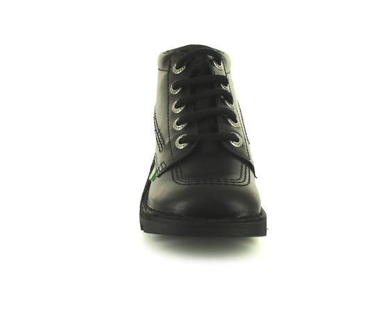 Kickers Childrens Boots Hi Core y Leather Lace Up black - Image 2
