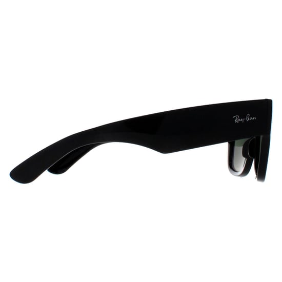 Ray-Ban Cuadradas Unisex Negro Pulido Verde Polarizadas RB0840S Mega Wayfarer - Image 4