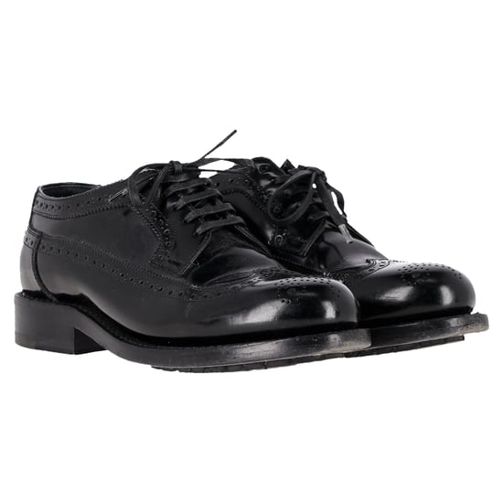 Celine Brogue Lace-Up Oxfords in Black Calfskin leather - Image 3
