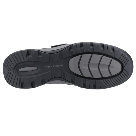Hush Puppies Mens Casper Leather Shoes (Black) - Image 4