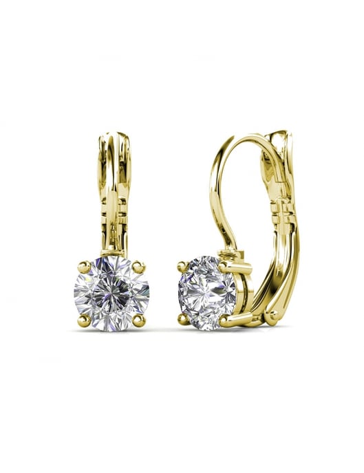 Conjunto Venus Redondo - Oro y Cristal - Image 6