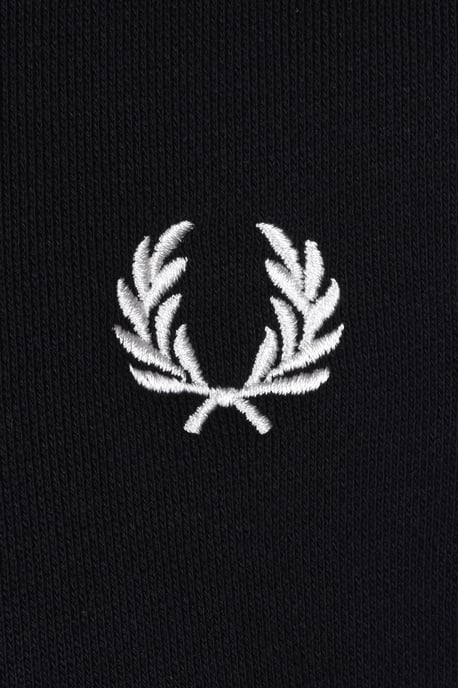 Sudadera negra de cuello redondo para hombre de Fred Perry - Image 2