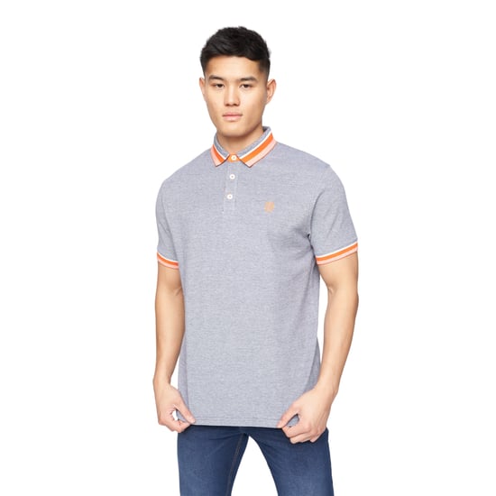 Crosshatch Mens Cratmoore Polo Shirt (Dark Grey Marl) - Image 1