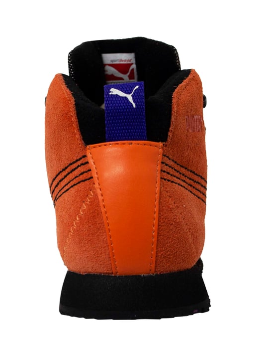 Puma Roma Hiker Orange Suede Leather Outdoor Lace Up Mens Trainers 353795 05