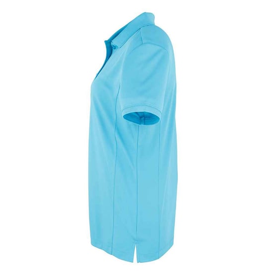 Premier Womens/Ladies Coolchecker Pique Polo Shirt (Turquoise) - Image 3