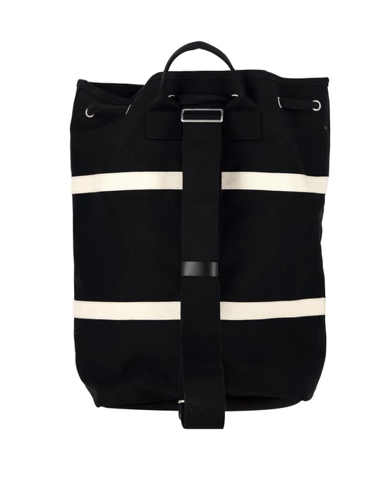 Saint Laurent Rive Gauche Backpack in Black Canvas - Image 4