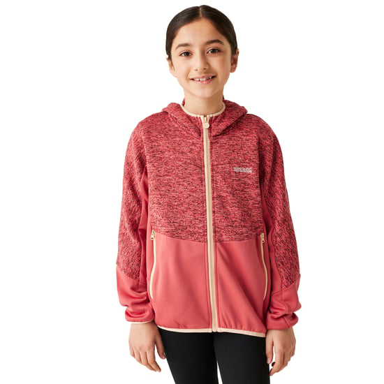 Regatta Childrens/Kids Dissolver IX Marl Full Zip Fleece Jacket (Red Sky/Mineral Red)