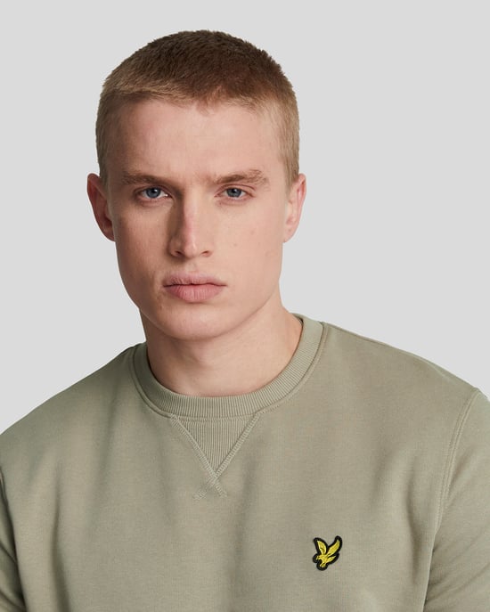 Sudadera verde con logo Sage Uniform de Lyle & Scott - Image 4