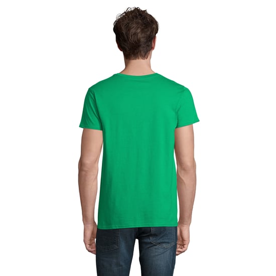 SOLS Mens Pioneer Organic Cotton T-Shirt (Kelly Green) - Image 2