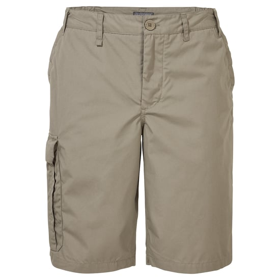 Craghoppers Mens Expert Kiwi Long Length Cargo Shorts (Pebble) - Image 1