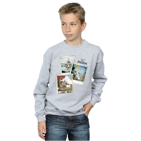 Disney Boys Frozen Olaf Polaroid Sweatshirt (Sports Grey)