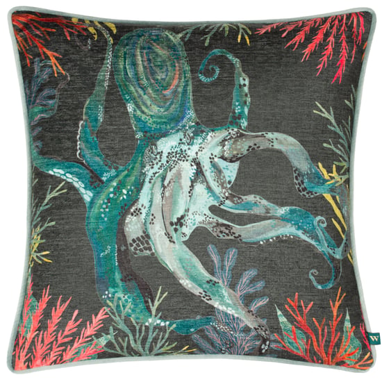 Cubrecojín de Chenille Octopus Abyss Tropics Wylder - Image 1
