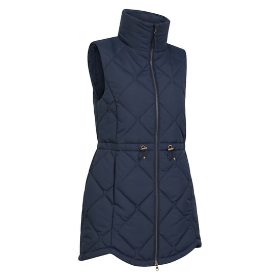Mountain Warehouse Womens/Ladies Rye Quilted Long Length Gilet (Navy) - Image 4