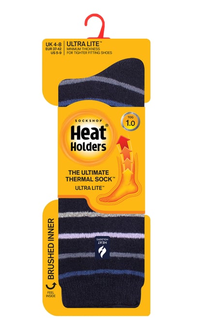 Heat Holders - Calcetines térmicos de mujer Ultra Lite con diseño de hilo interior cepillado - Azul marino (Riga) - Image 2