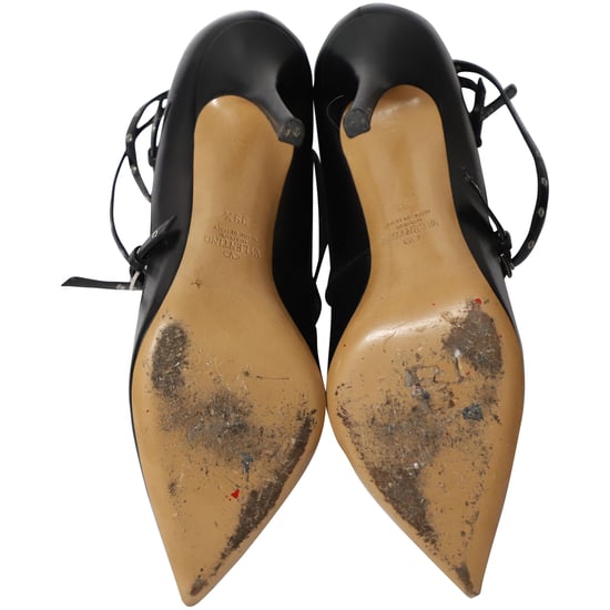 Valentino Grommet Studded Pumps in Black Leather - Image 5