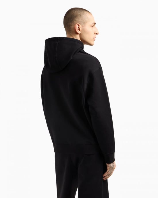 Sudadera con capucha de hombre Armani Exchange con logotipo A|X bordado en el centro - Image 4