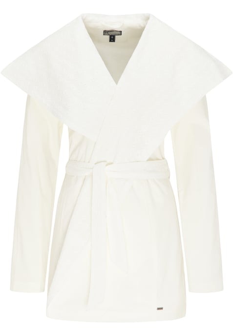 Dreimaster Short cotton coat women off-white - Image 1