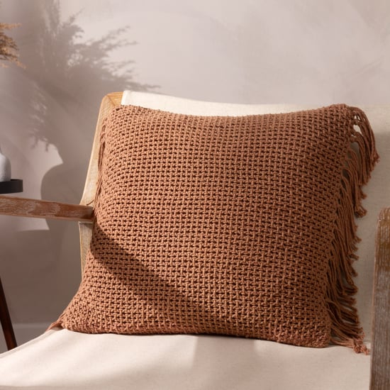Yard Nimble Knitted Feather Filled Cushion