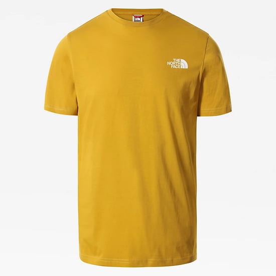 The North Face Men's Short Sleeve Simple Dome T-Shirt Arrowwood Yellow - Image 1