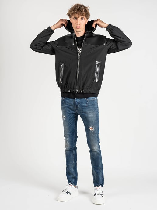 Les Hommes Chaqueta Windbreaker del hombre negro - Image 5