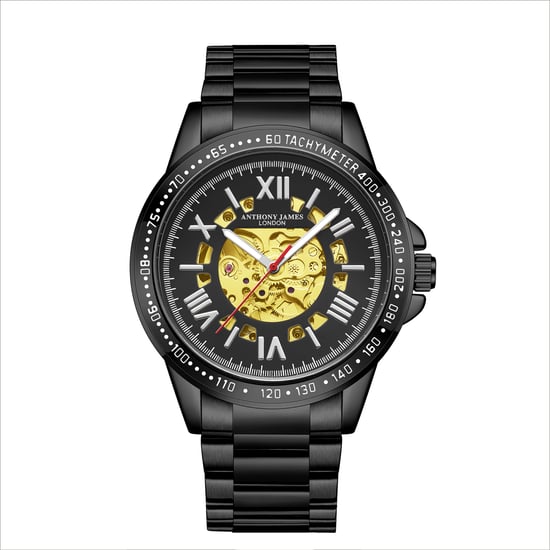 Hand Assembled Anthony James Limited Edition Techtonic Automatic Black Watch