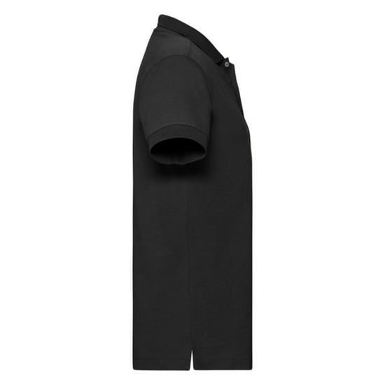 Russell Mens Stretch Short Sleeve Polo Shirt (Black) - Image 3