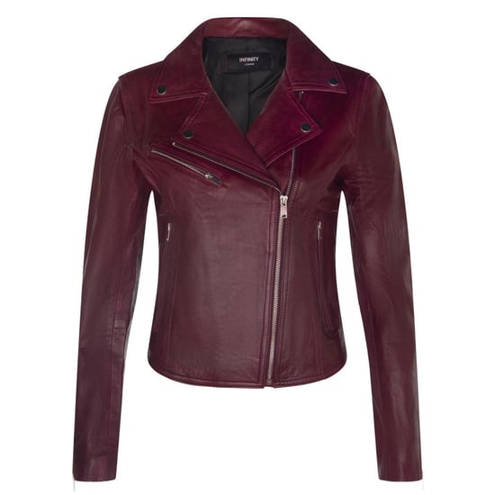 Classic Women's Brando Leather Biker Jacket from Loughton