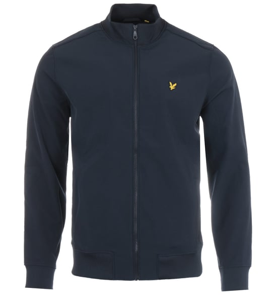 Lyle & Scott Zip Through Funnel Neck Soft Shell Jacket - Dark Navy - Image 1