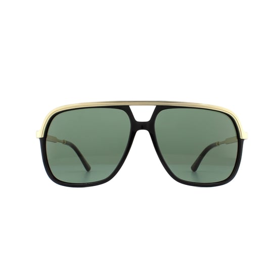 Gafas de sol Gucci GG0200S 001 Negro y Dorado Verde - Image 1