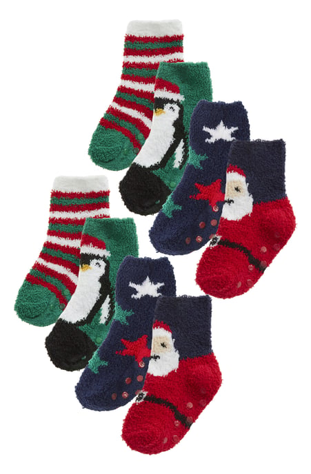 8 Pares de Calcetines de Navidad para Niños y Niñas - Surtidos - Image 1