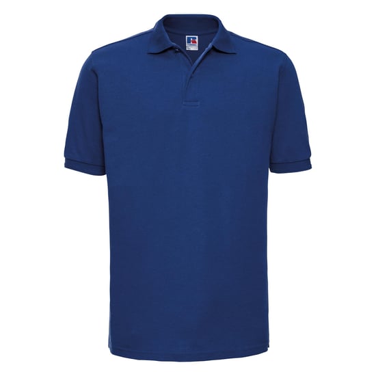 Russell Mens Ripple Collar & Cuff Short Sleeve Polo Shirt (Bright Royal) - Image 1