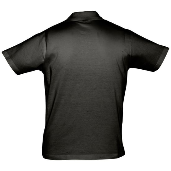 SOLS Mens Prescott Jersey Short Sleeve Polo Shirt (Deep Black) - Image 2