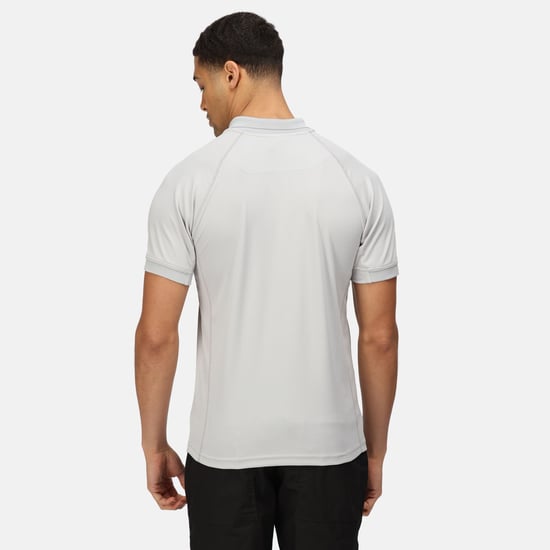 Regatta Hardwear Mens Coolweave Short Sleeve Polo Shirt (Silver Grey) - Image 2
